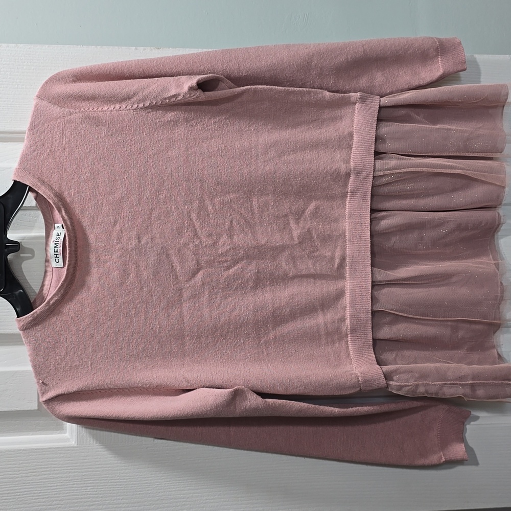 Chemise Pink Sweater Woman's Size S